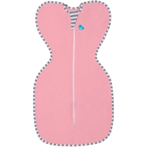 Love to Dream Swaddle UP, Dramatically Better Sleep, Allow Baby to Sleep in Their Preferred arms up Position for self-Soothing, snug fit Calms Startle Reflex, Pink, Small, 8-13 lbs