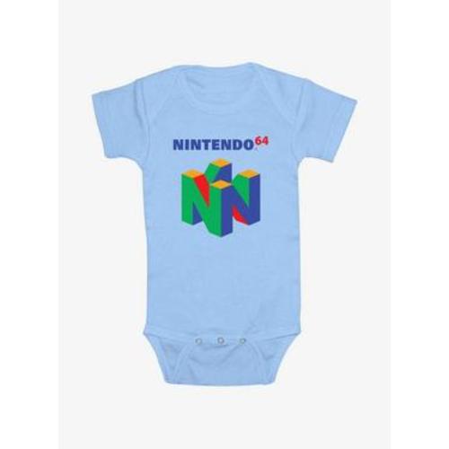 Nintendo N64 Logo Infant Bodysuit - BLUE | BoxLunch