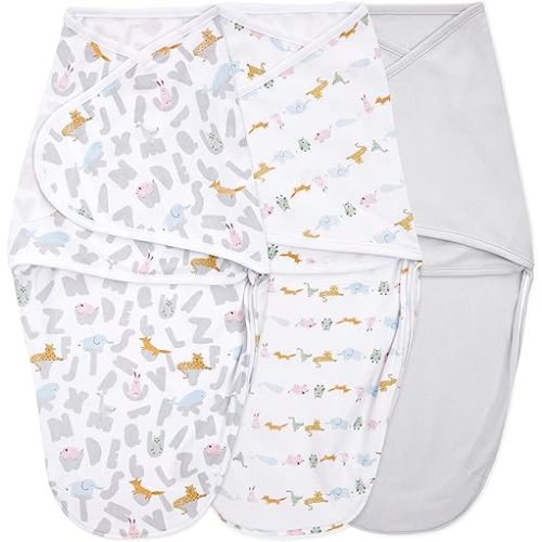 aden + anais Essentials Easy Wrap Swaddle - Easy Swaddle Newborn Swaddle Sack, Baby Swaddles, Sleep Sack Wearable Blanket