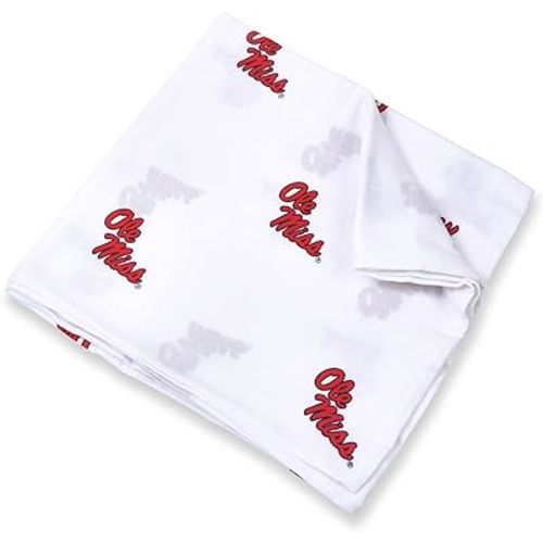 University of Mississippi Ole' Miss Muslin Swaddle Blanket 47x47in