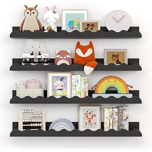Nursery Shelves (23 Inches, Black)