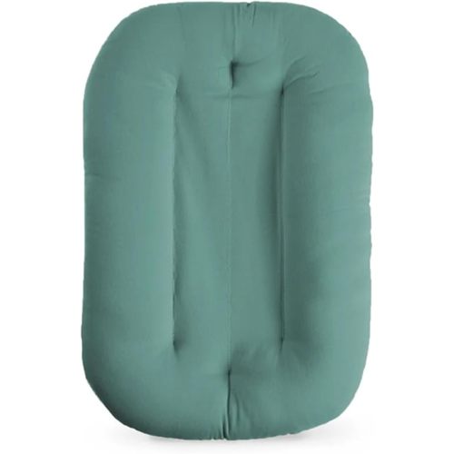 Baby Lounger for Newborn, Bionic Design Baby Lounger, Soft Organic Cotton Breathable Lounger for Infants 0-18 Months (Dark Green)