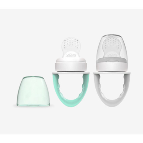 Dr. Brown's Fresh First Silicone Feeder, Mint & Grey, 2 Count