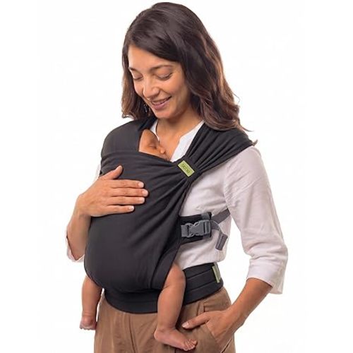 Pre-Wrapped Baby Carrier with Buckle (Black)