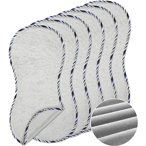 6 Pcs 13 x 29 in Peanut Shape Changing Pad Liner Baby Peanut Changing Pad Liner for Baby Portable Soft Peanut Changing Pad Washable Reusable Changing Pad Liner Waterproof Easy to Clean (Gray)