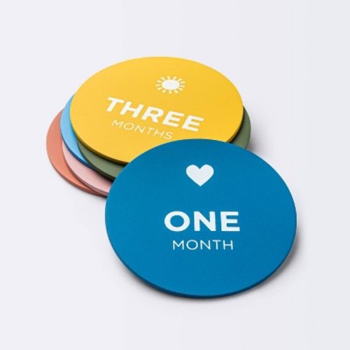 Round Monthly Milestone Cards - Cloud Island™
