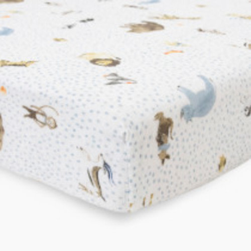 Little Unicorn Cotton Muslin Crib Sheet - Party Animals