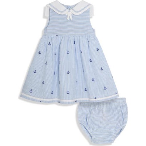 Nautical Embroidered Dress, 6-12M
