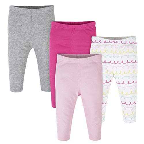 Onesies Brand Baby Girls' 4 Pack Pants Mix N Match Newborn to 12m