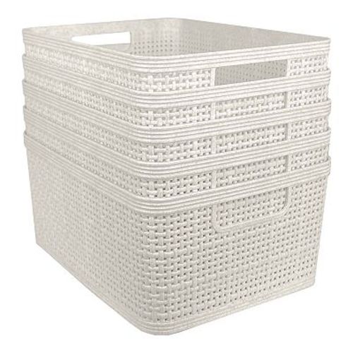 Belle Maison 5-pk. Small Rectangle Wheat Bins