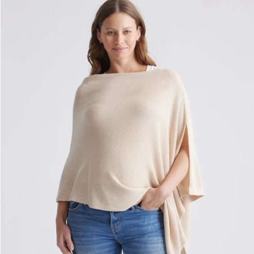 Lightweight Cotton Cashmere Nursing Shawl