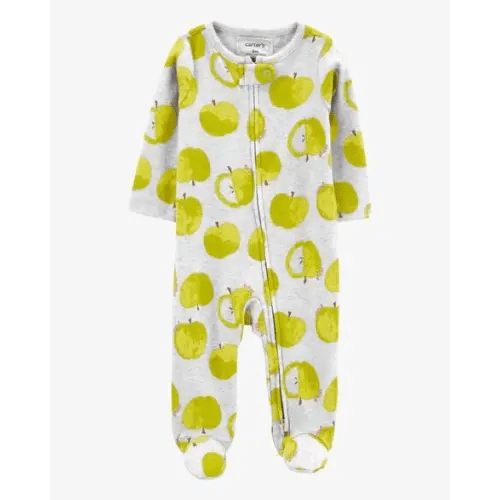 Baby Green Apple 2-Way Zip Sleep & Play Pajamas - Carter's | Carter's