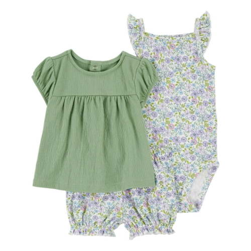 Carter's Child of Mine Baby Girl outfit Set, 3-Piece, Sizes 0/3-24 Months