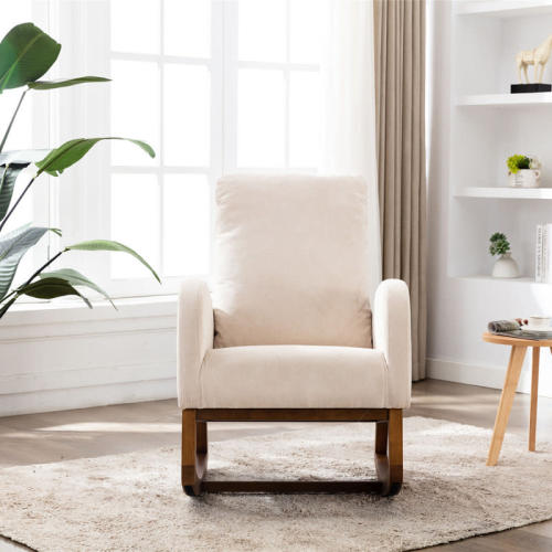 Wade Logan Carriana Rocking Chair - Beige