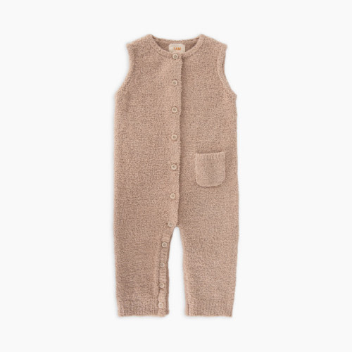 7AM Enfant Sleeveless Romper - Pecan, 9-12 M