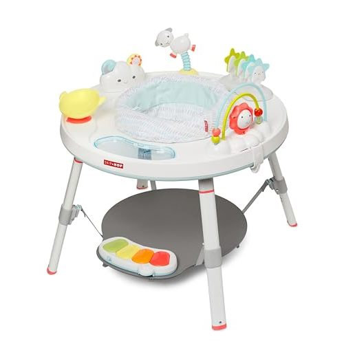 Skip Hop Baby Activity Center: Interactive Play Center with 3-Stage Grow-with-Me Functionality, 4mo+, Silver Lining Cloud