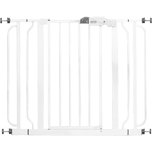 Regalo Easy Step Extra Wide Baby Gate, Includes 4-Inch and 4-Inch Extension Kits, 4 Pack of Pressure Mounts Kit and 4 Pack of Wall Mount Kit