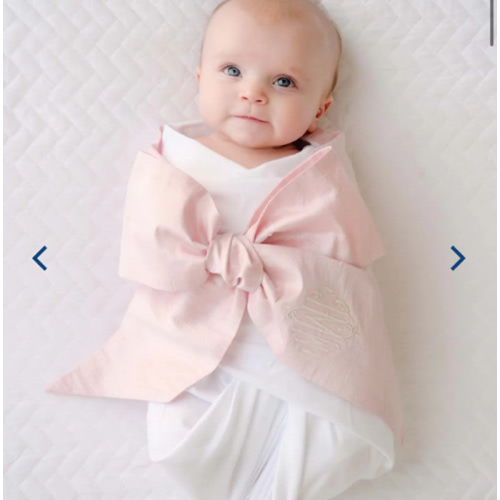 Bow Swaddle ® - Southern Blush Silk
