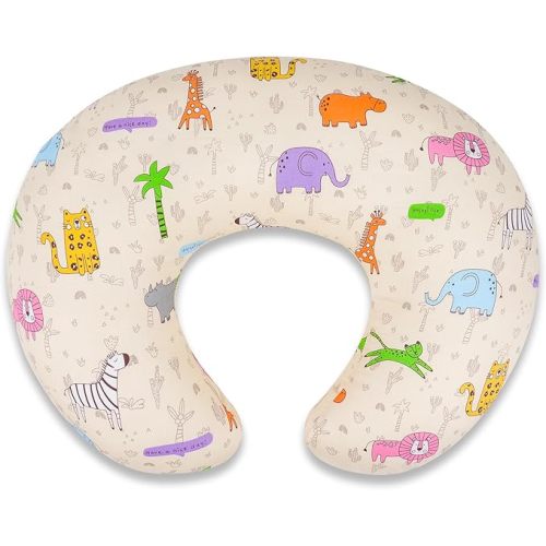 Baby Nursing Pillow for Breastfeeding, Adjustable Breastfeeding Pillow for Bottle Feeding, Nursing Support Pillow for Mom and Baby Healthier Nursing, Removable Cover- Leaf