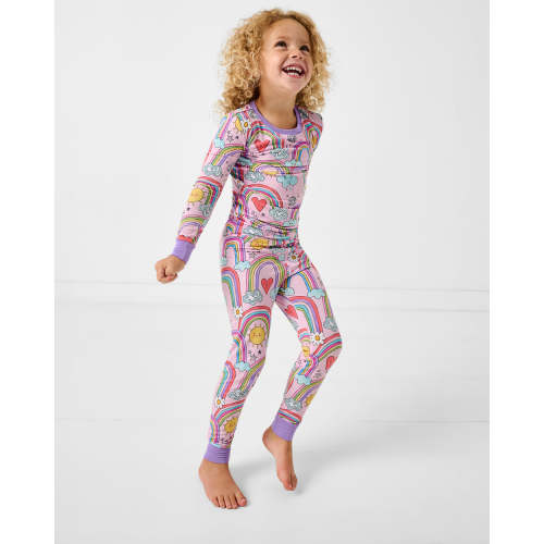 Disco Rainbows Two-Piece Pajama Set | Little Sleepies