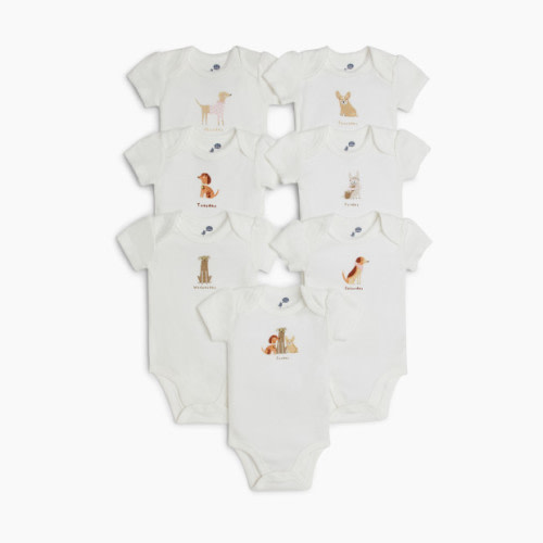 Small Story Days Of The Week Bodysuits (7 Pack) - Dog Days, Newborn