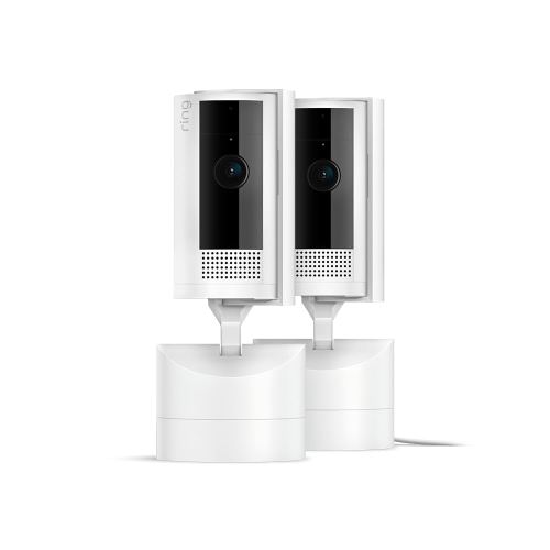 Ring Pan-Tilt Indoor Cam | See all around with 360° pan coverage, HD video, plus Two-Way Talk (2024 release) | 2-Pack, White