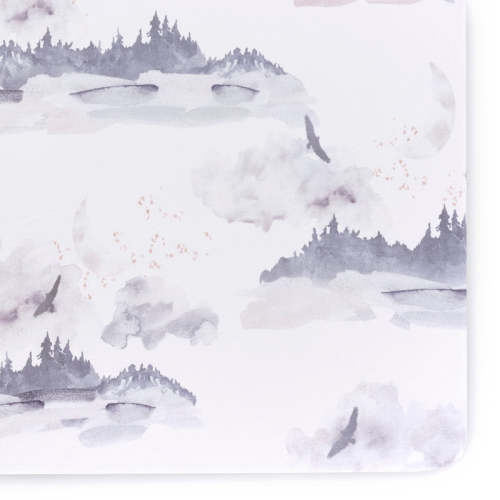 Oilo Misty Mountain Crib Sheet