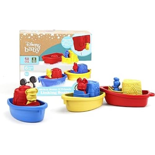 Green Toys Mickey Mouse Linking Boats - CB