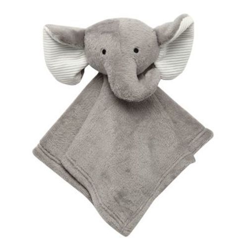 Lambs & Ivy Gray Elephant Soft Baby/child/toddler Plush Lovey Security Blanket