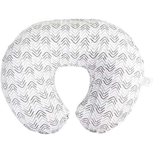 Boppy Original Nursing Pillow, Gray Cable Stitches, Ergonomic Nursing Essentials for Bottle and Breastfeeding, Firm Fiber Fill, with Removable Pillow Cover, Machine Washable