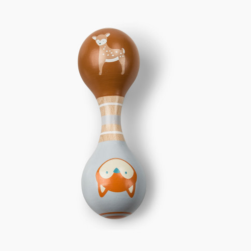 Mary Meyer Leika Wood Rattle - Fox & Fawn