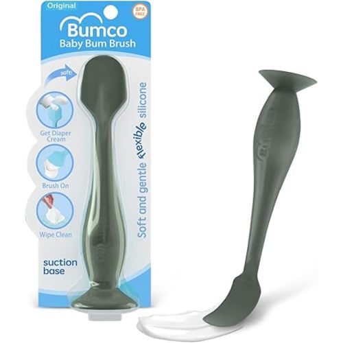 Diaper Cream Spatula - BPA-Free Diaper Bag Essentials, Soft Butt Spatula Baby, Mom-Invented Butt Paste Spatula, Bumco Diaper Cream Spatula, Flexible Diaper Cream Applicator, Bumco Baby Bum Brush