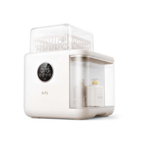 eufy S1 Pro Baby Bottle Washer, Sterilizer and Dryer, Built-in Water Softener, Largest 10-Bottle Capacity, 3D HydroBlast Cleaning, 212°F Steam Sterilizer, Fast Drying, Smart App Control, Hands-Free