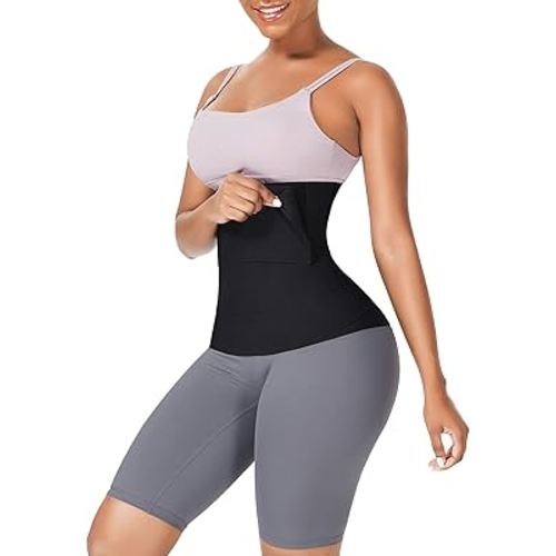 FeelinGirl Wrap Waist Trainer for Women Men Waist Wrap Belt for Stomach Plus Size Waist Wrap Tummy Waist