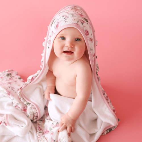Bianca Jane Ruffled Hooded Towel