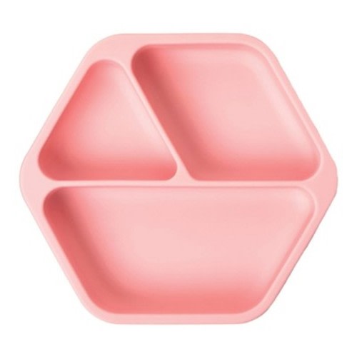 Tiny Twinkle Silicone Suction Divided Plate Baby/Toddler Dish for Independent Eating