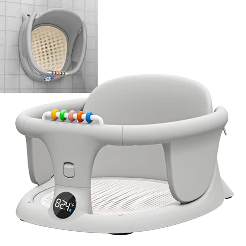 Baby Bath seat for Babies Sitting up Infant Bath tub Portable sit up Seats Bathing Chair Newborn Essentials Toddler Must Haves 0-12 Months Bathtub Sink Bather Sitting Shower Support Travel Ring