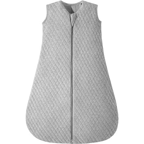 Yoofoss Baby Sleep Sack 0-6 Months TOG 2.5 Winter Baby Wearable Blanket, 100% Cotton Infant Sleeping Sack 2-Way Zipper Warm Quilted Sleepsack