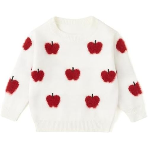 Curipeer Baby Sweater Solid Ruffle Basis Pullover Sweater Turtleneck Longsleeve Fall Clothes for Baby Girl and Boy 6M-4T