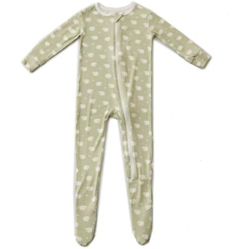 Bamboo Little Soft Baby Footie Pajamas, Baby Clothes, Newborn Sleepers, 95% Viscose and 5% Spandex, 0-24 Months