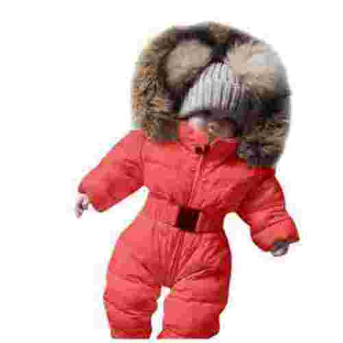Baby Girls Boys Snowsuit Toddler Winter Jumpsuit Outwear for Infant Fall Winter Outwear Long Sleeve Windproof Baby Winter Clothes 0-3 Months