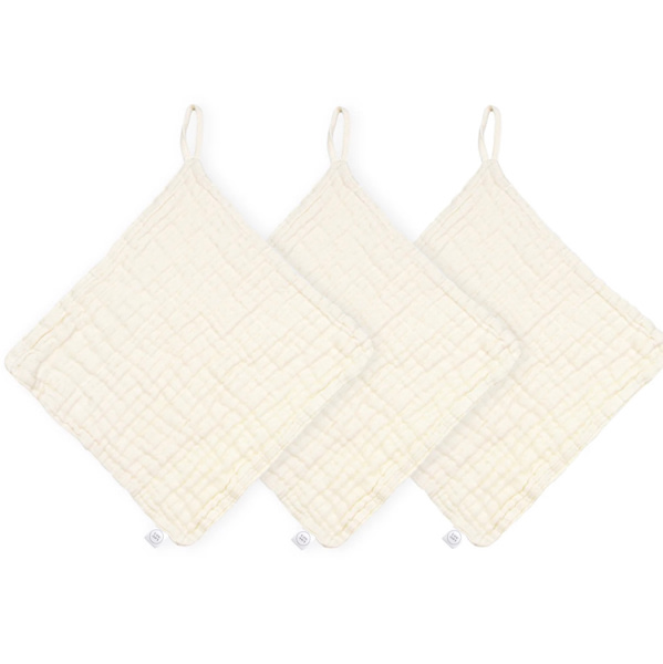 Bath - Washcloth 3 Pack - Cream