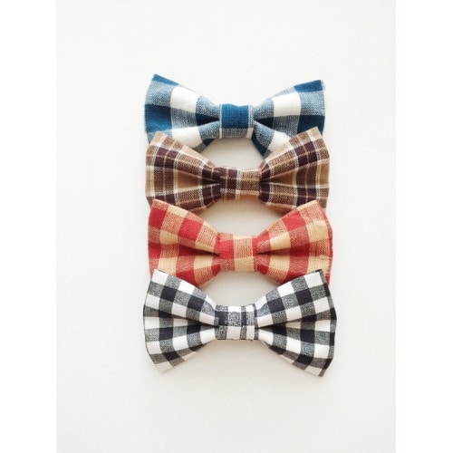 Set of 4 Bow TiesGirl Bowsblack and by littlesubtlearrow on Etsy