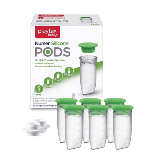 Playtex Baby™ Nurser Reusable Silicone PODS, Breastmilk Storage & Air- – PlaytexBaby