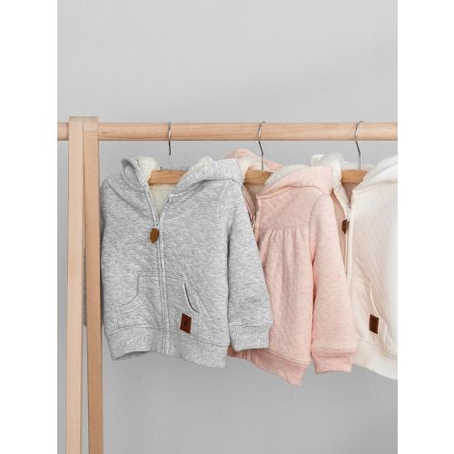 Simple Joys by Carter's Baby Hooded Sweater Jacket with Sherpa Lining