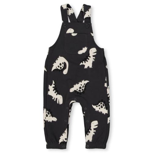 Dark Grey Baby Printed Fleece Overalls | Best&Less™ Online