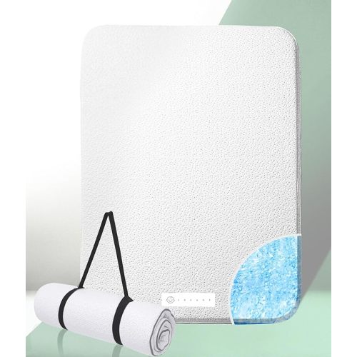 Organic Cotton Pack N Play Mattress | Dual-Sided Portable Baby Crib Pad with Firm Side for Infants & Soft Memory Foam for Toddlers, Waterproof & Washable Cover | 38x26x1.5 Fits Most Playards/Playpens