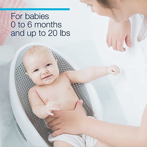Angelcare Baby Bath Support (Aqua) | Ideal for Babies Less than 6 Months Old - 1 Count (Pack of 1)