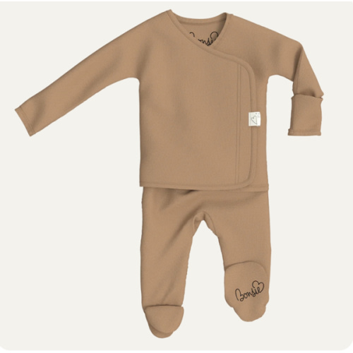 Footie - Mocha – Bonsie Skin to Skin Babywear
