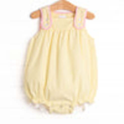 Charlotte Bubble, Yellow Seersucker – Stitchy Fish